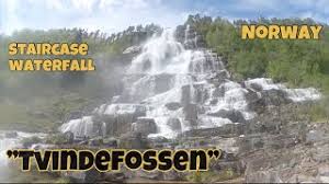 It is located about 12 kilometres (7.5 mi) north of the village of vossevangen along the european route e16 road to flåm. Tvindefossen The Waterfall Of Youth According To Some Myths Voss In Norway Youtube