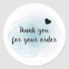 Saying thank you makes a purchase more personal. Thank You For Your Purchase Label Template Black Gold Thank You Round Sticker Design Ready To Print Instant Download Ramble Road Studios Hi Nancy Thank You So Much For Your