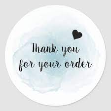 Making your own thank you card can add that extra personalized touch. Watercolor Thank You For Your Order Sticker Zazzle Com Kartu Nama Bisnis Kartu Nama Desain Logo Bisnis