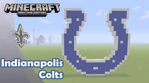 The indianapolis colts logo meaning is evident from the team's signature colors, as blue symbolizes excellence and power, and white. Minecraft Pixel Art Tutorial And Showcase Indianapolis Colts Logo Nfl Youtube