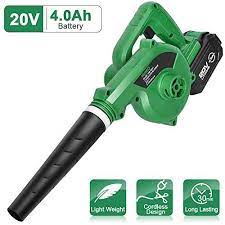 Kimo Cordless Leaf Blower 20v 4 0 Ah Lithium Battery Powered Lightweight Compact 2 In 1 Sweeper Vacuum For Clearing Dus Car Vacuum Blowers Lithium Battery