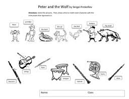 Match the composer worksheet 8. Peter And The Wolf Assessments Worksheets Teachers Pay Teachers