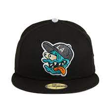 Exclusive New Era 59fifty Chamuco La Fink Hat Black Hat Club New Era 59fifty Hats Fitted Hats