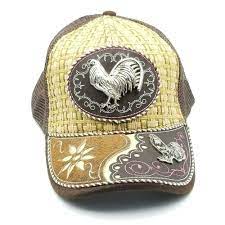 Western Cowboy Style Hat Snapback Trucker Hat Mesh Embroidered Metal Rooster Ebay Cowboy Style Hat Fashion Western Cowboy