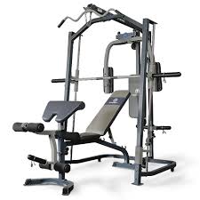 Marcy Smith Mp3100 Machine Home Gym With Weight Bench Black One Size