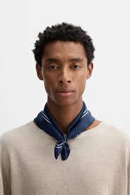 Shop Michael Kors Color-Block Logo Charm Silk Bandana at Beverly Center in  Los Angeles, CA