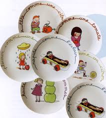Comme Des Grands Genevieve Lethu Nice Plates Peinture Sur Porcelaine Porcelaine Peinte Peinture Sur Ceramique