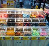 Hot sale acrylic display box candy bulk dry food dispenser