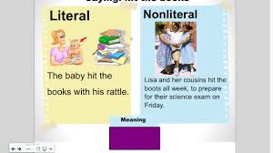 Literal Vs Nonliteral Language