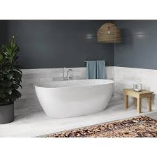 What are some popular features for kohler bathroom sink faucets? Kohler Unwind 29 5625 In W X 59 0625 In L White Acrylic Oval Center Drain Freestanding Bathtub Lowes Com Free Standing Bath Tub Free Standing Bath Custom Bathroom