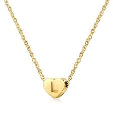 Tiny Heart Initial Necklace For Girls Gold Letter Alphabet Necklace A Z Jewelry Gifts For Women Ad Necklace Initial Necklace Girls Necklaces Jewelry Gifts