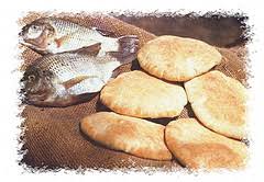 With a bit of fabric and a couple of buttons they created fiveloaves twofish. Five Loaves Two Fishes And Five Thousand Men The Bible Poet