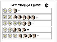 These addition touch math printables are perfect for the classroom! 17 Touchmoney Ideas Teaching Math Money Math Teaching Money