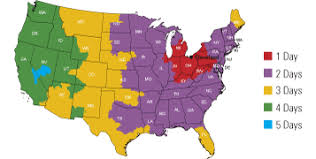 Fedex Shipping Times Map Map 2018