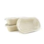 Oval Bagasse Food Container and Transparent Lid(800ml ...
