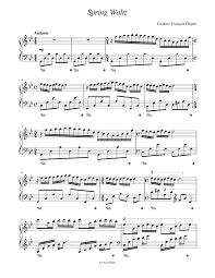 Print And Download In Pdf Or Midi Spring Waltz Paul De Senneville Work Which Is Very Relaxing Spring Waltz Waltz Piano Sheet Music Free Flute Sheet Music