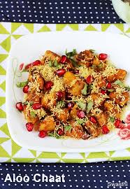 Please note that i did not use orange colored yams or sweet potatoes for this recipe. Aloo Chaat Recipe How To Make Aloo Chaat Potato Chaat Recipe