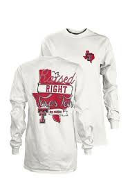 Texas Tech Womens Raised Right White Ls Tee Texas Tech Clothes Texas Tech Red Raiders Texas Tech