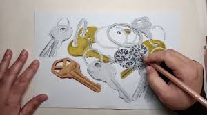 Now, there is no one way to do anything in art, but to say there is no. Drawing Keys With Coloured Pencils Colored Pencil Magazine S Monthly Ch Key Drawings Coloured Pencils Color Pencil Drawing