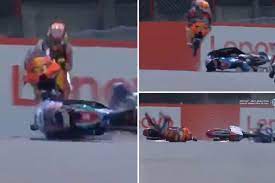 The moto3 rider was taken to hospital in florence on saturday for checks after a huge crash over the crest at turn nine. Qipy7g9myeg3wm