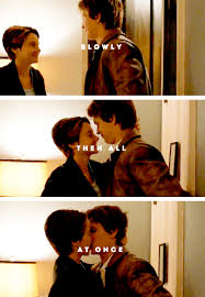 I Fell In Love The Way You Fall Asleep Slowly And Then All At Once Hazel The Fault In Our Stars Quotes The Fault In Our Stars Fault In The Stars