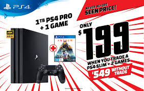 Besides the new ps4 games are usually overprices in comparison to other retailers and almost never factory sealed. Eb Games Australia On Twitter Don T Miss Out On This Never Before Seen Playstation 4 Pro Trade Deal Limited Time Only While Stocks Last Https T Co K2cz97s9va Https T Co Dmei3l9zms