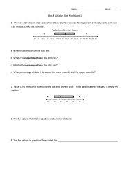 What percentage of students scored between 70 and 90? Box And Whisker Worksheet 9 Pdf