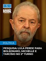 Levantamento do Instituto Paraná Pesquisas divulgado nesta terça-feira (24)  indica que o presidente Luiz Inácio Lula da Silva (PT) perderia em um  eventual segundo turno para o ex-presidente Jair Bolsonaro, a  ex-primeira-dama