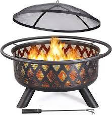 Maybe you would like to learn more about one of these? Buy Yaheetech 36 Inch Outdoor Round Fire Pit Backyard Patio Garden Stove Bonfire Wood Burning Firepit For Outside With Spark Screen And Poker Online In Vietnam B08h4q7ngp