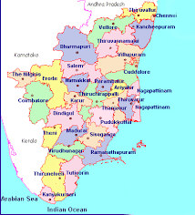 ˈtamiɻ ˈnaːɽɯ (listen)) is a state in southern india. Tamilnadu Map