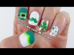 Press sample tomorrow is st. St Patrick S Day Nail Art 5 Cute Easy Designs Youtube