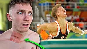 Reacting to 'Gymnastics Fails' straight after NECK Surgery! *NOT FUN*