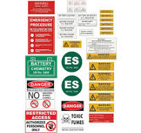 Solar and Battery Warning Label Kits - 4 versions, AS/NZS 4777.1:2024  Compliant Hybrid Battery Label Kit - Lithium