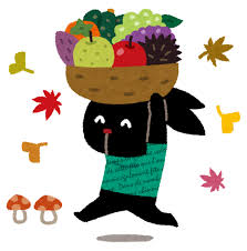秋の味覚のイラスト（ぴょこ） | かわいいフリー素材集 いらすとや