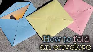 How To Make An Envelope Any Size How To Make An Envelope Origami Envelope Fold Envelope