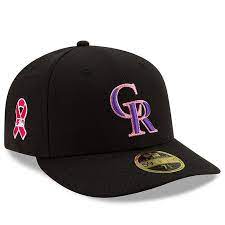 Men S New Era Black Colorado Rockies 2021 Mother S Day On Field Low Profile 59fifty Fitted Hat Size 7 3 8 In 2021 Fitted Hats New Era Curves Workout