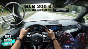 2020 Mercedes Benz Glb 200 D 150 Ps Top Speed Autobahn Drive Pov Youtube