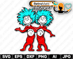 Thing 1 And Thing 2 Vector At Vectorified Com Collection Of Thing 1 And Thing 2 Vector Free For Personal Use