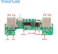 5V 2A 1A Mobile Power Bank Charger Module Lithium Li-ion 18650 Battery  Charging Board LED Indicator 5V 200mA Solar Panel PCB - AliExpress 502
