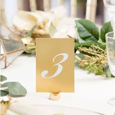 David Tutera Gold Vertical Table Numbers Wedding Numbers Wedding Table Holders Wedding Table Numbers