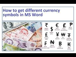A currency symbol or currency sign is a graphic symbol used as a shorthand for a currency's name, especially in reference to amounts of money. How To Get Currency Symbols In Ms Word Youtube