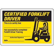 You can download the template design free of cost and utilize it in the ppt presentations to impart the importance of forklift. Video On Certified Forklift Driver Wallet Card Forklift Training Forklift Card Templates Free