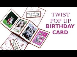 Choose various occasions and themes as well as colors and styles. Unique Twist Pop Up Card Diy Birthday Greeting Card Making Youtube Birthday Cards Diy Unique Birthday Cards Birthday Cards For Friends