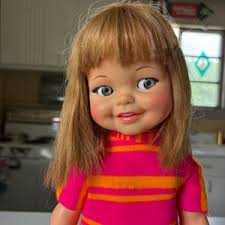 Vintage C1966 IDEAL Giggles Doll 18" Complete Outfit (no Longer Giggles)