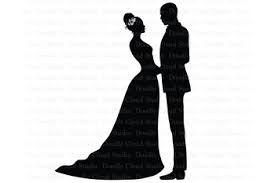Download Bride And Groom Svg Black Couple Svg Wedding Svg Wedding Clipart