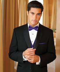 Black And Gold Vest And Bow Tie Black Tuxedo With White Shirt And Purple Vest And Bow Wedding Tux Savvi Formalwear Black Groomsmen Suits