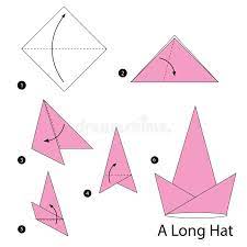Consider removing the hat mold. Step By Step Instructions How To Make Origami A Long Hat Stock Vector Illustration Of Cartoon Pretty 72680097