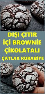 lezzetinden catlayan catlak kurabiye food recipies cracked cookies chewy chocolate brownies