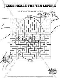 Download this adorable dog printable to delight your child. Luke 17 Ten Lepers Bible Mazes Sharefaith Kids