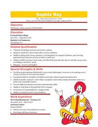 A resume objective is for newbies, fresh off the truck. Mcdonald S Cashier Resume Template Sample Resume Format Good Objective For Resume Resume Examples